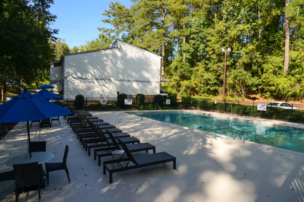 Pool area at Three Rivers in Columbia, South Carolina