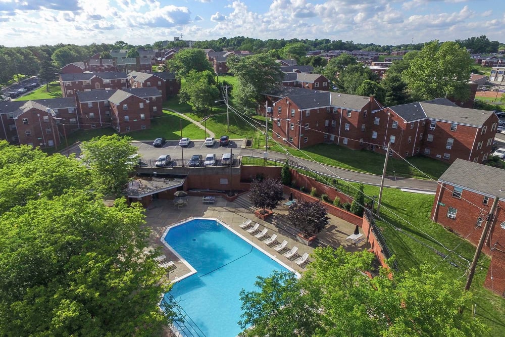 resort style pool at The Alden, Pittsburgh, Pennsylvania