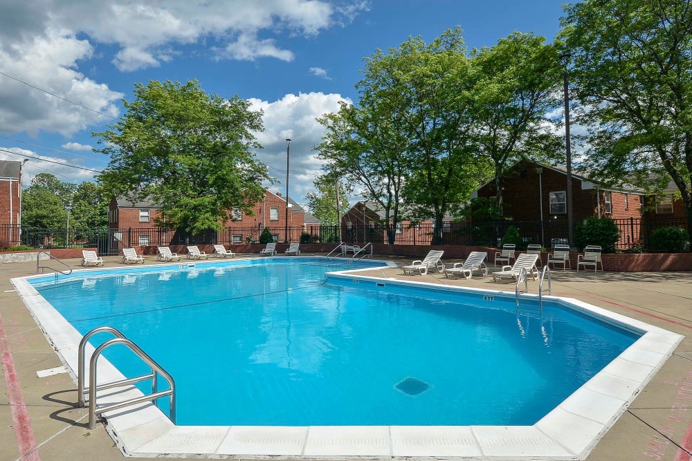 resort style pool at The Alden, Pittsburgh, Pennsylvania