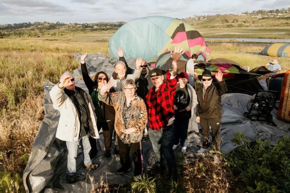 Group Photo at Hot Air Balloon Event