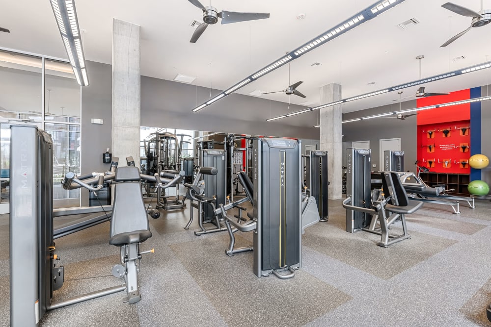 Fully Equip fitness center at Marq on Burnet in Austin, Texas