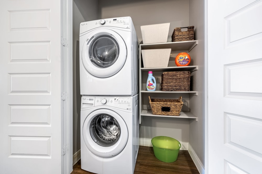 Full-Size stackable Washer/Dryer at Marquis at Barton Trails in Austin, Texas