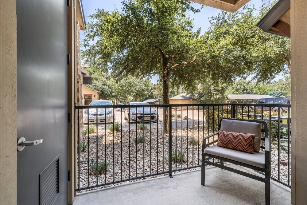 Private Balcony/Patio at Marquis at Barton Trails in Austin, Texas