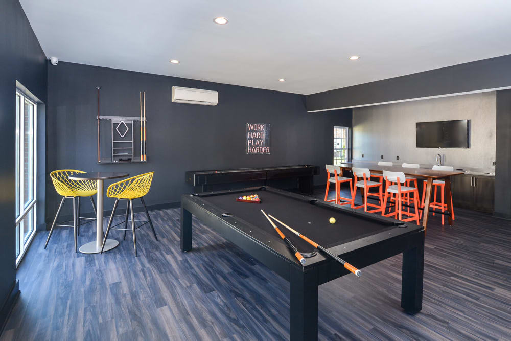 Game room at Aspen Court, Piscataway, New Jersey