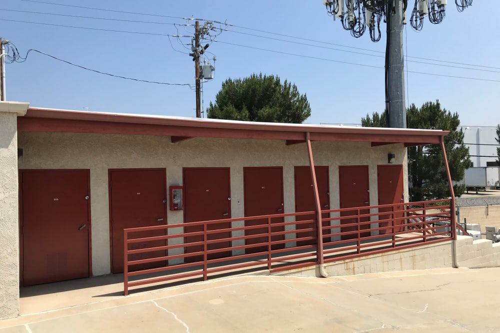 Outdoor units at Gilbert Self Storage in Fullerton, California