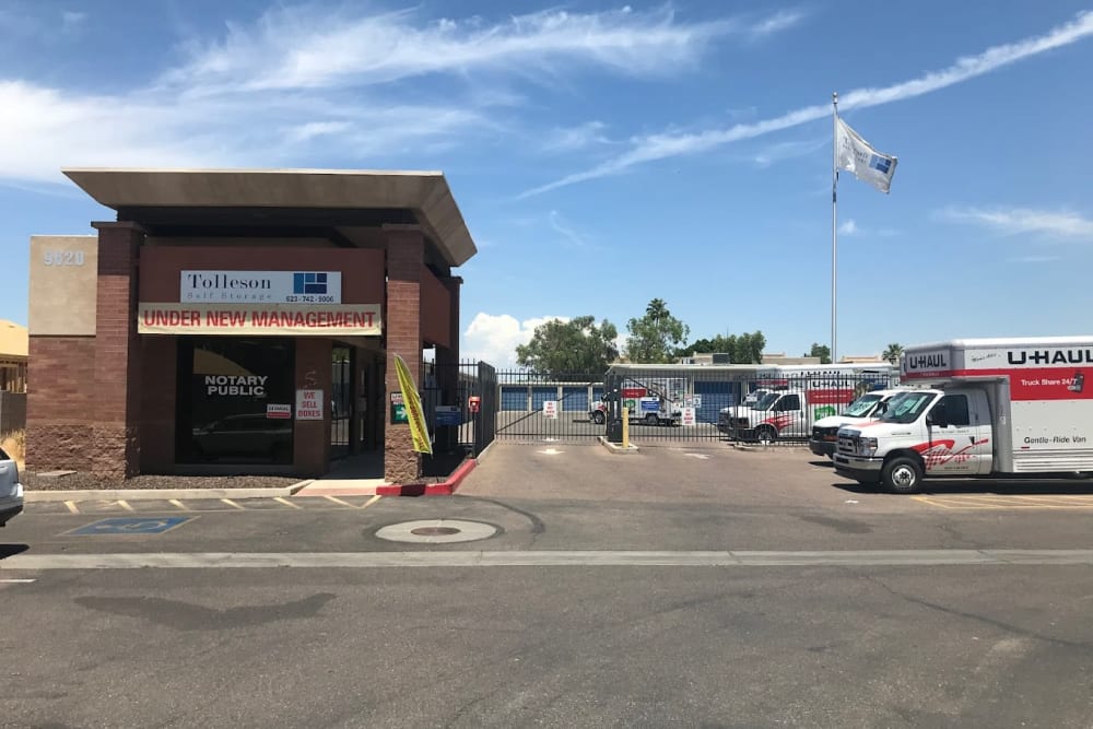 Front Office of storage units in Tolleson, Arizona