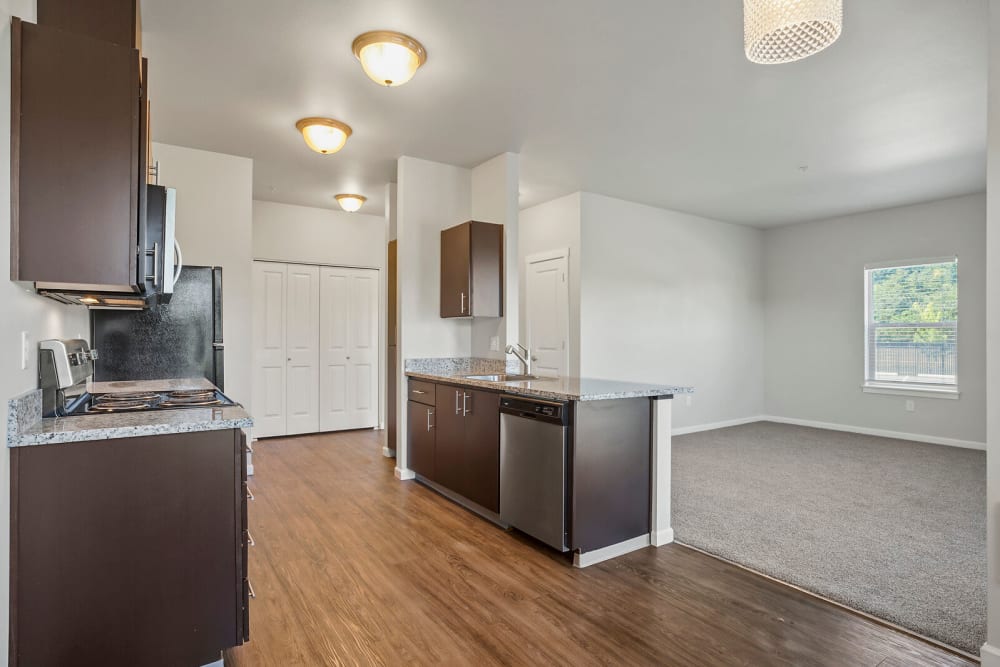 Kitchen at Apartments in Turner, Oregon