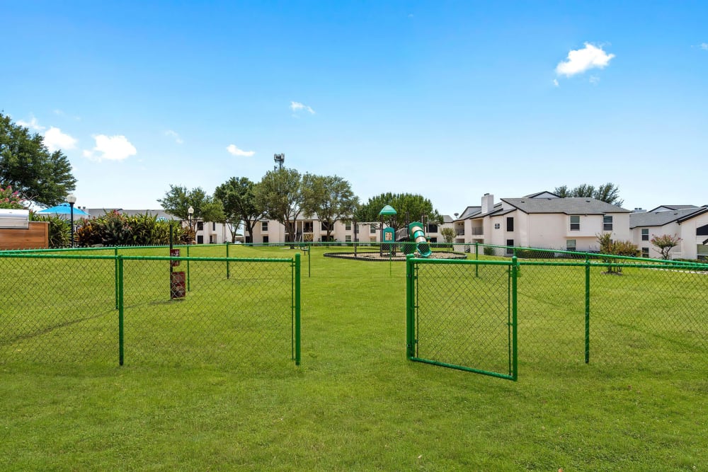 Dog park at Tides on Avril in Fort Worth, Texas