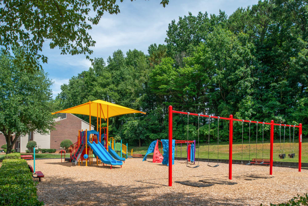 Full view of the playground at The Oasis at Regal Oaks in Charlotte, North Carolina 