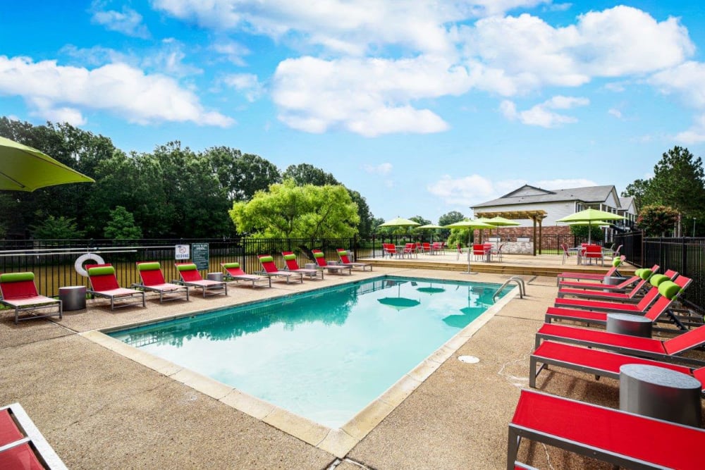 Pool at Southwind Apartments in Richland, Mississippi