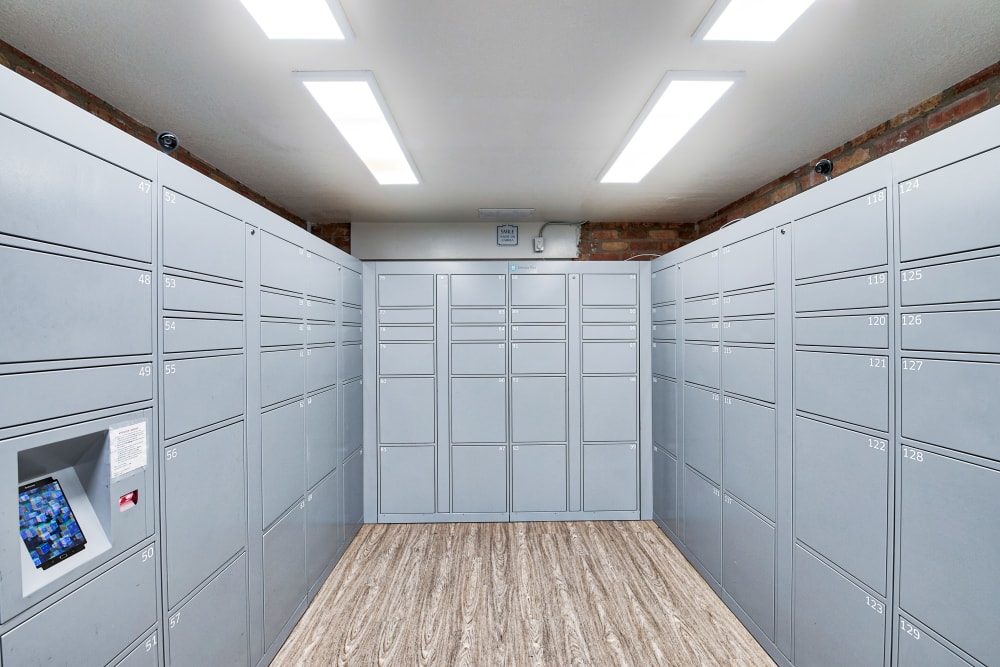 Package lockers at The Meadows