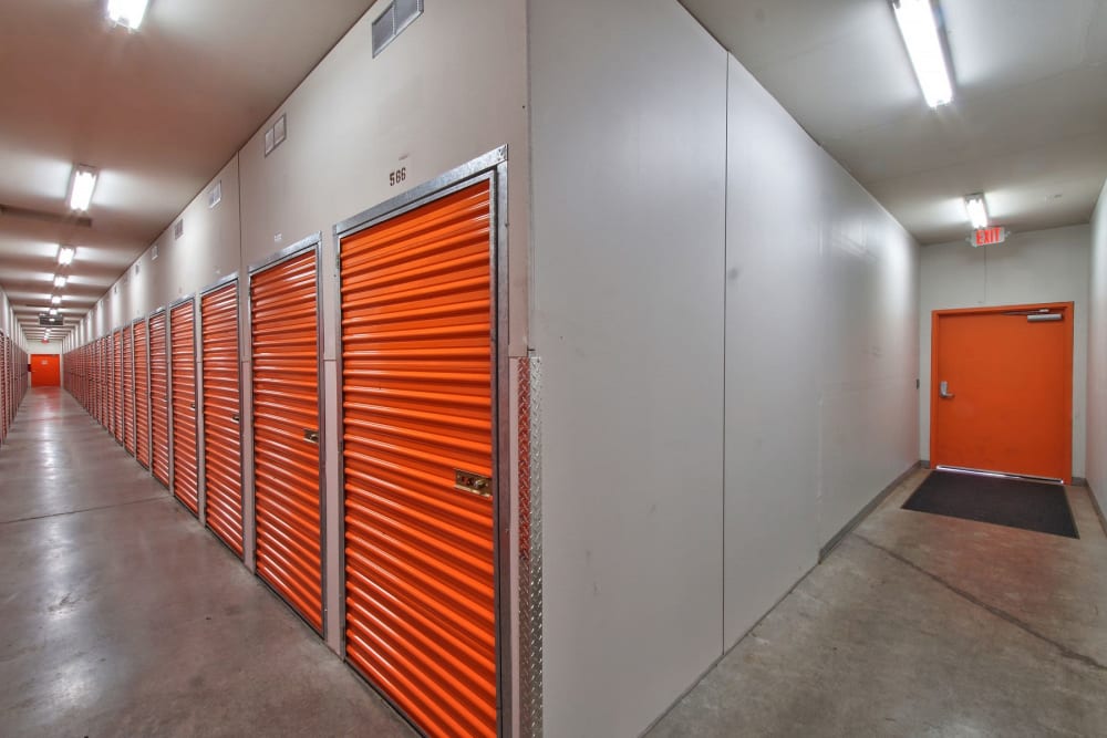 Storage facility Interior Storage Units at A+ Self Storage