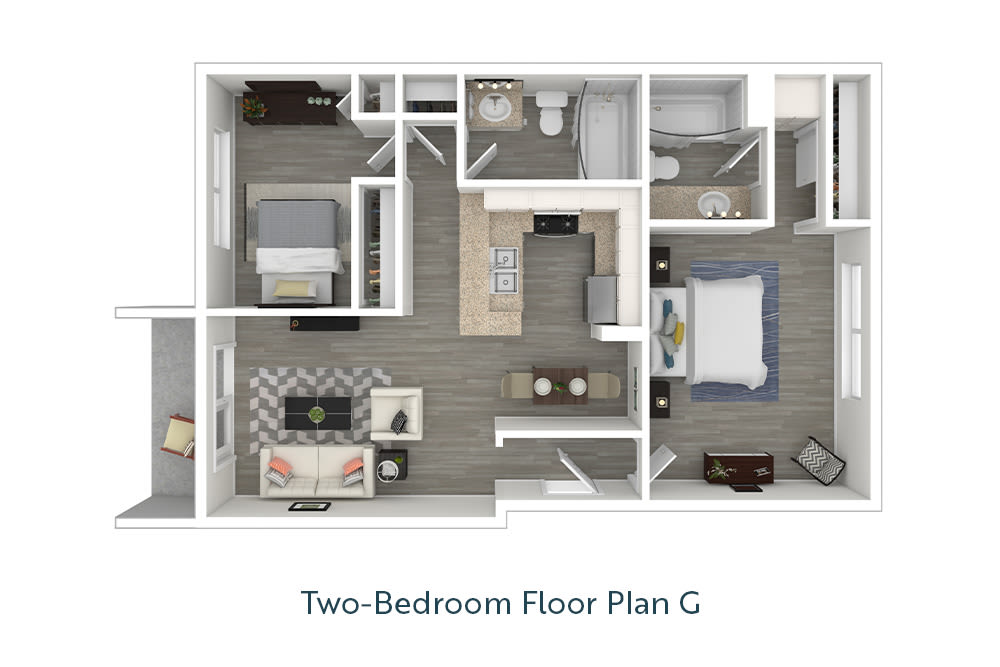 Two-Bedroom Floor Plan G