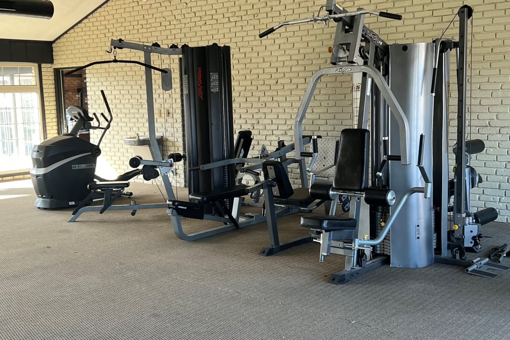Fitness Center with modern equipment at Columbus Park Apartments in Bedford Heights, Ohio