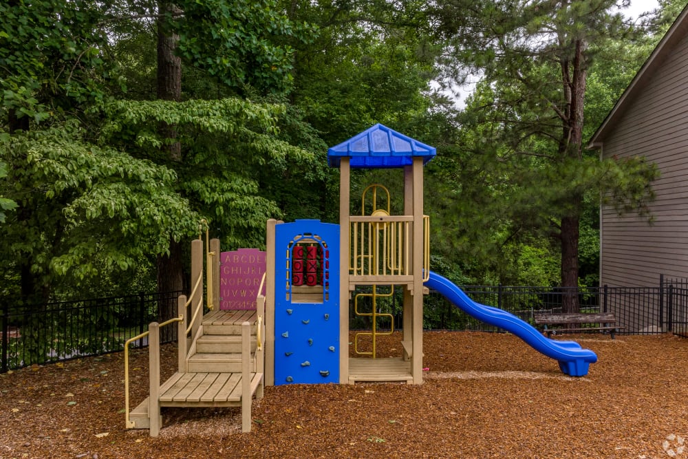 Playground with nice bark at Gregory Lane Apartments in Acworth, Georgia