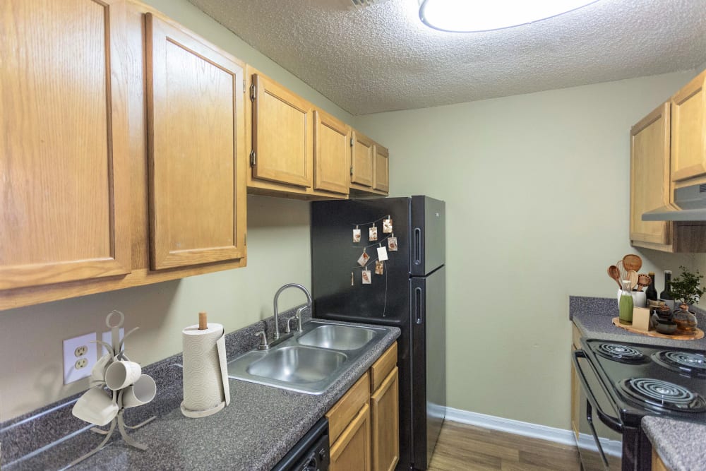 Kitchen at Cypress Creek Townhomes in Goodlettsville, Tennessee