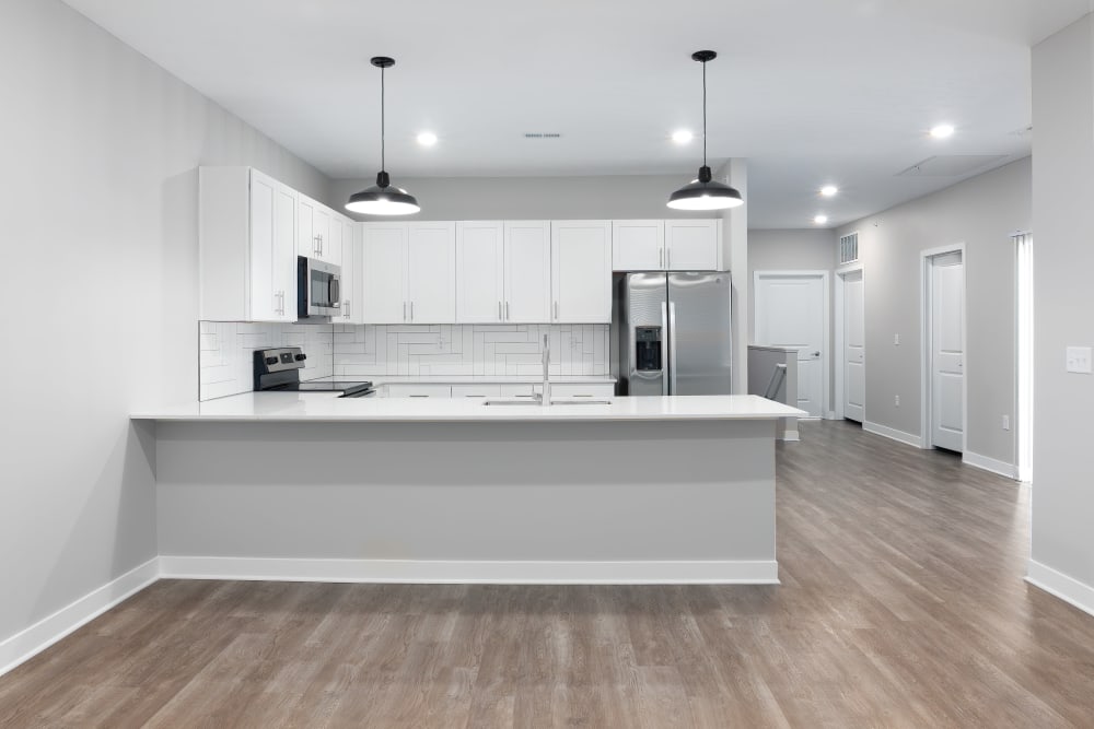 Our Modern Apartments in Papillion, Nebraska showcase a Kitchen