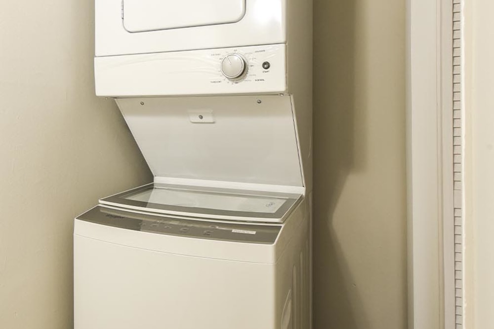 in unit washer and dryer at Aston Pointe Apartments in Aston, Pennsylvania