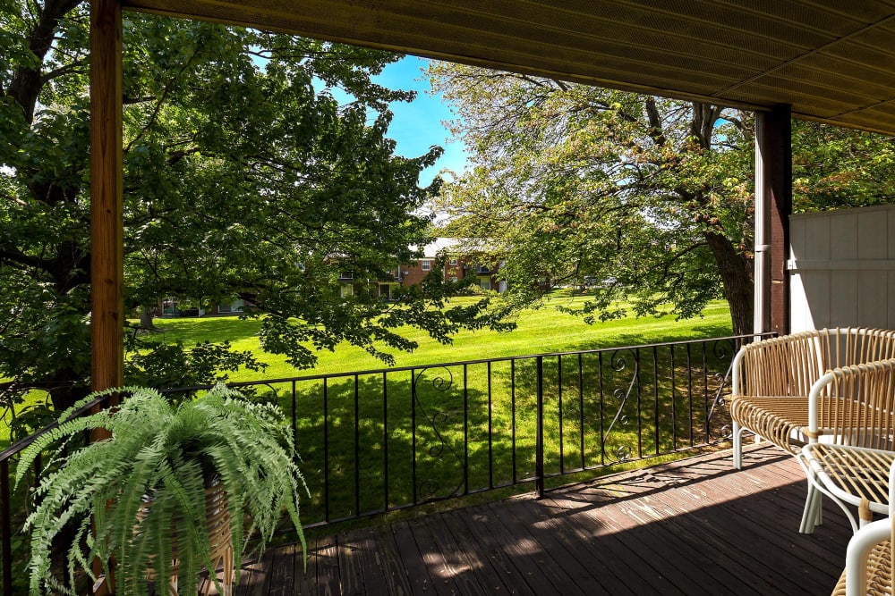 renovated model balcony at Valley Park, Bethlehem, Pennsylvania