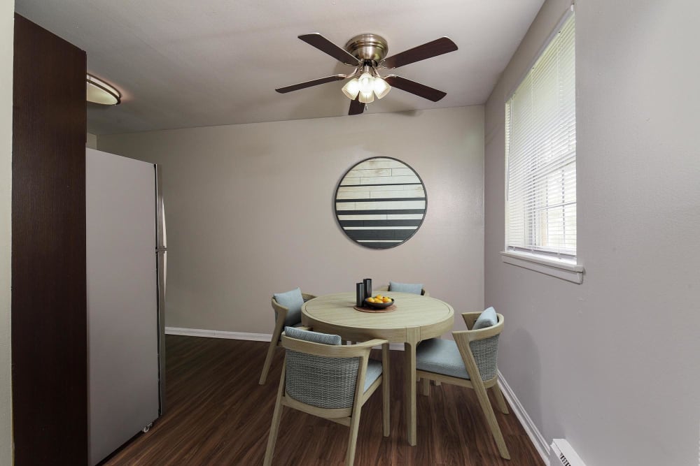 renovated model dining room at Valley Park, Bethlehem, Pennsylvania