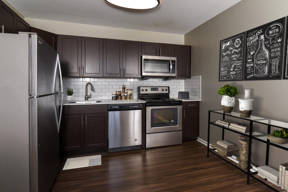 renovated model kitchen at Valley Park, Bethlehem, Pennsylvania