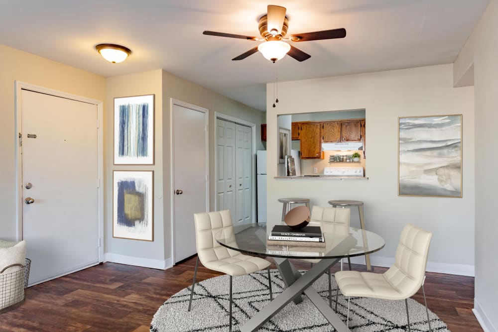 Bedroom with window at Southwood Apartments in Nashville, Tennessee