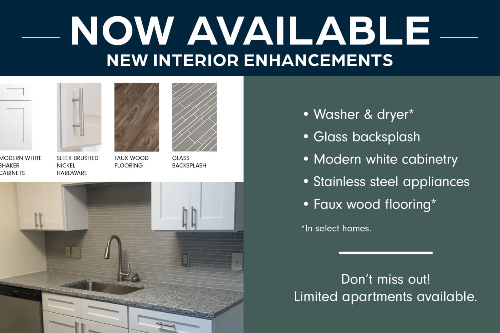Interior enhancement details at Morganton Place Apartment Homes in Fayetteville, North Carolina