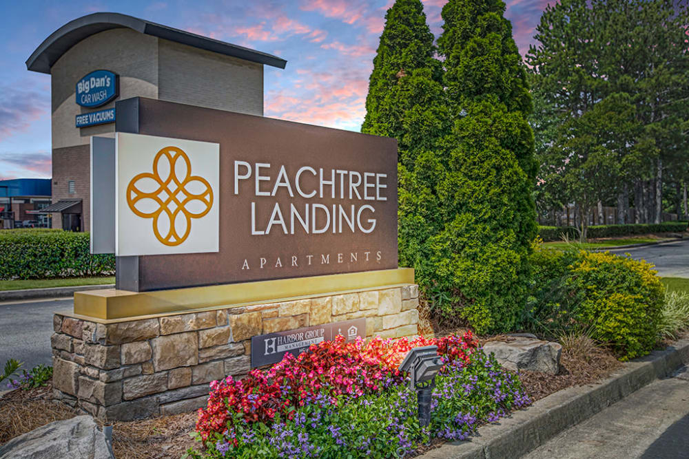 Signage at Peachtree Landing in Fairburn