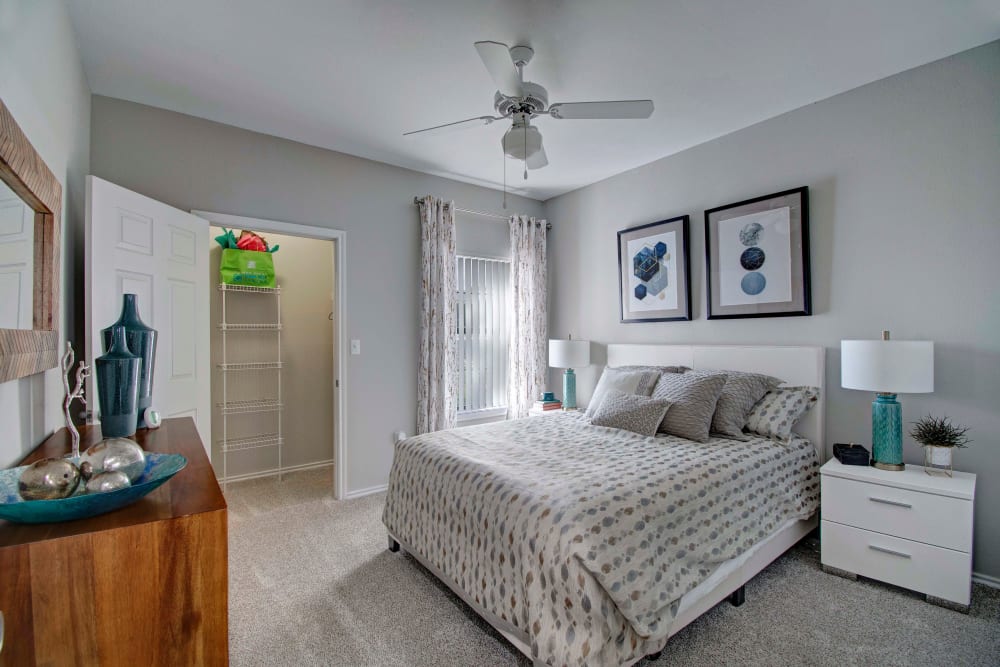 Bedroom at Apartments in Lewisville, Texas