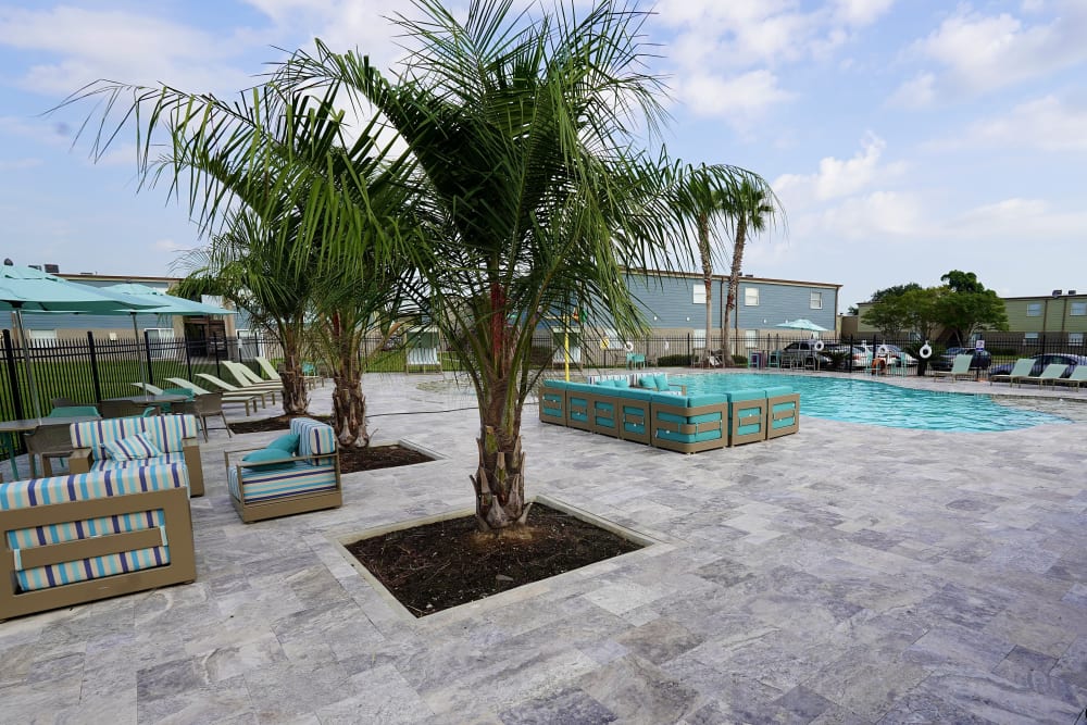Beautiful pool at Emerald Pointe Apartment Homes In Harvey