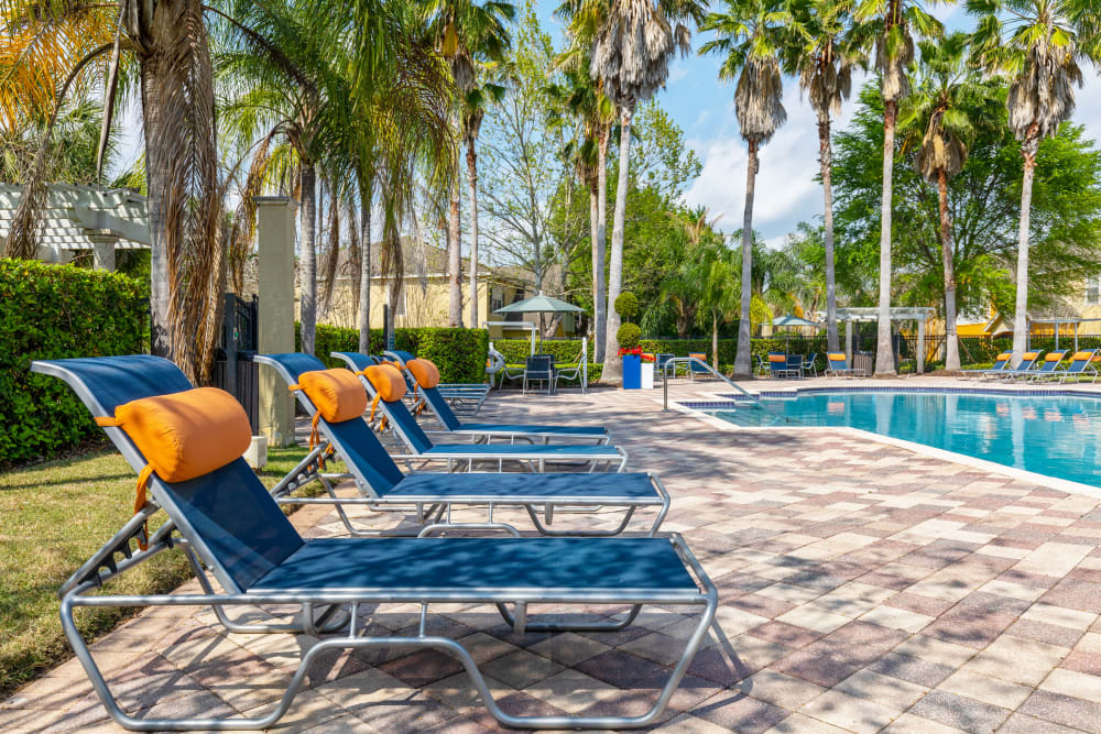 Pool side at Citrus Tower in Clermont, Florida