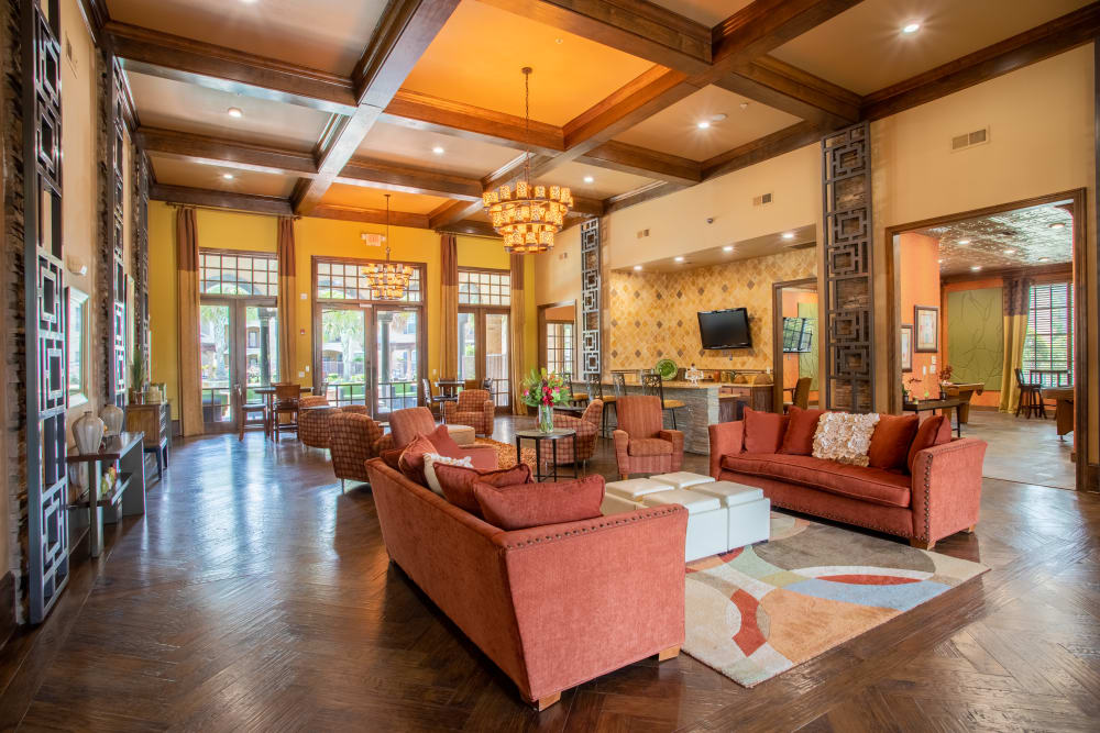 Lobby at Woodland Hills in Humble, Texas