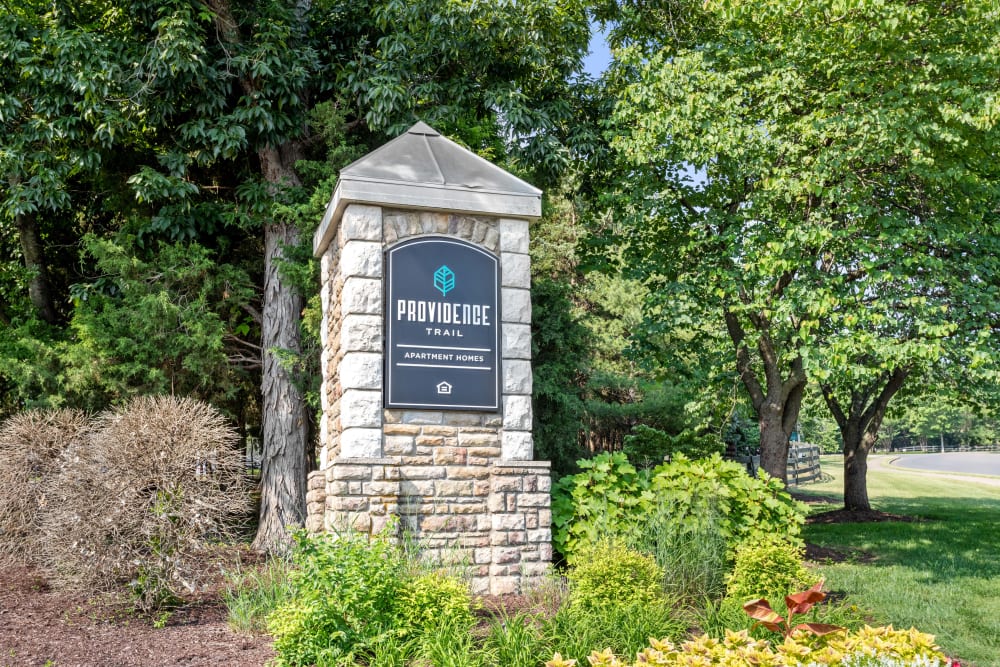 Front Sign at Providence Trail in Mt Juliet, Tennessee