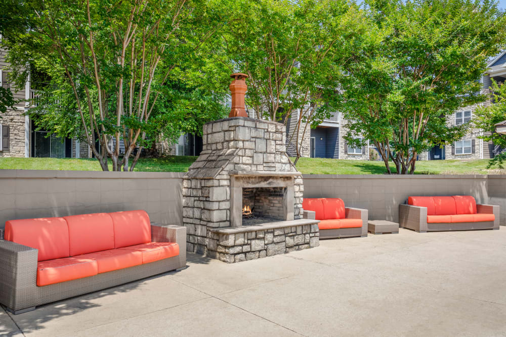 Fire place at Providence Trail in Mt Juliet, Tennessee