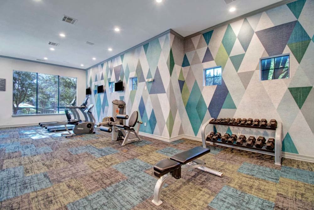 Gym at Arbrook Park Apartment Homes in Arlington, Texas