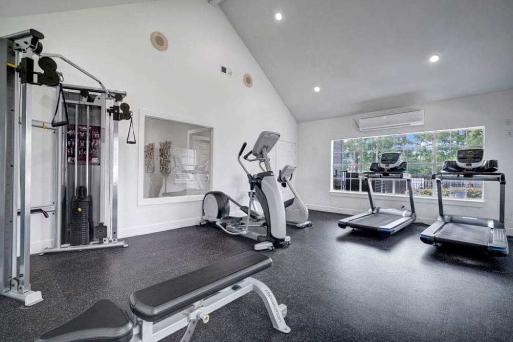 Fully Equipped Gym at Foundations at Edgewater in Sugar Land, Texas