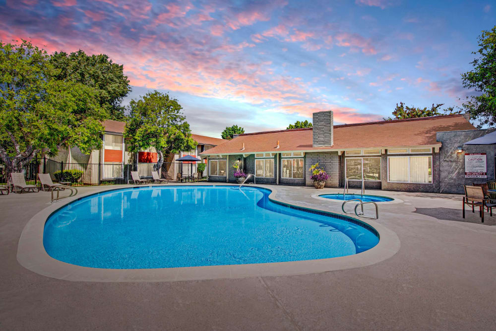 Pool View at The Heights at Grand Terrace in Grand Terrace, California