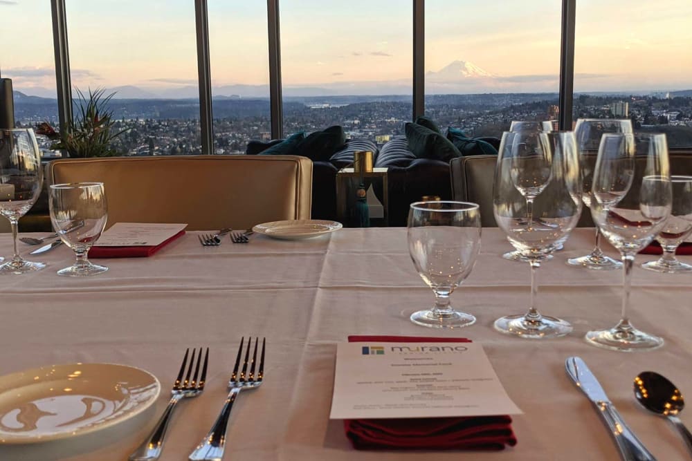 Dinner with a view at Murano in Seattle, Washington