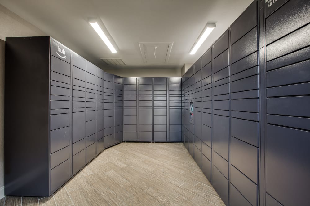 Indoor mailboxes for residents at Verandahs at Cliffside Apartments in Arlington, Texas
