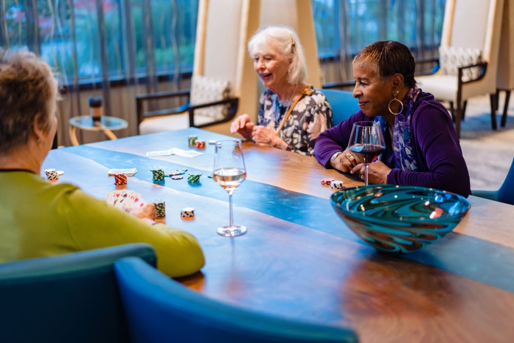 Residents playing a game at Murano in Seattle, Washington