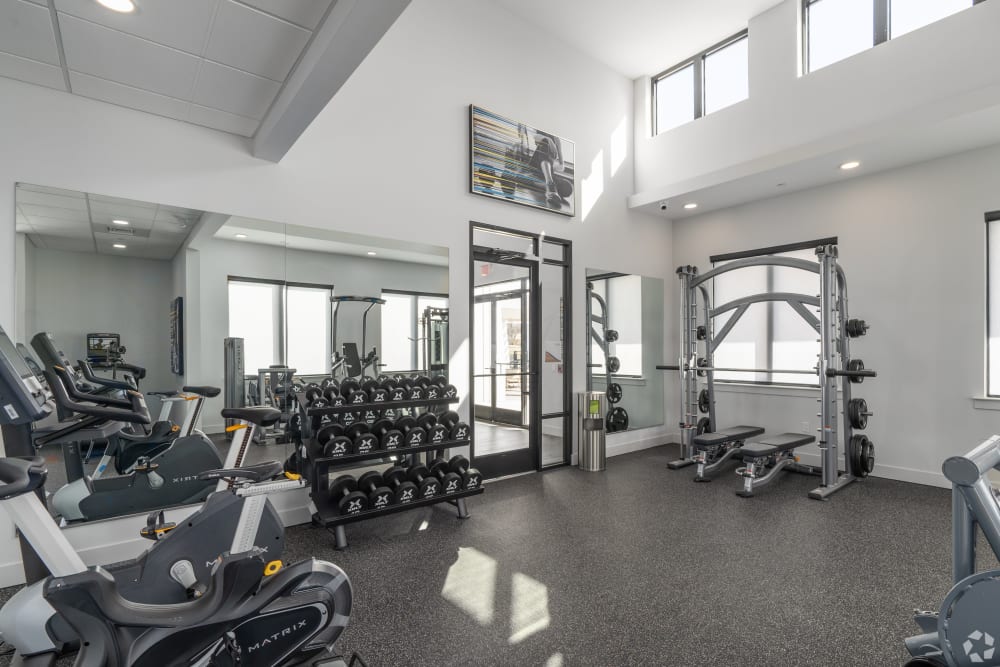 Our Luxury Apartments in Sanatoga, Pennsylvania showcase a Fitness Center