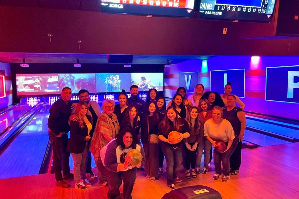 Team bowling night for Abbey Residential employees