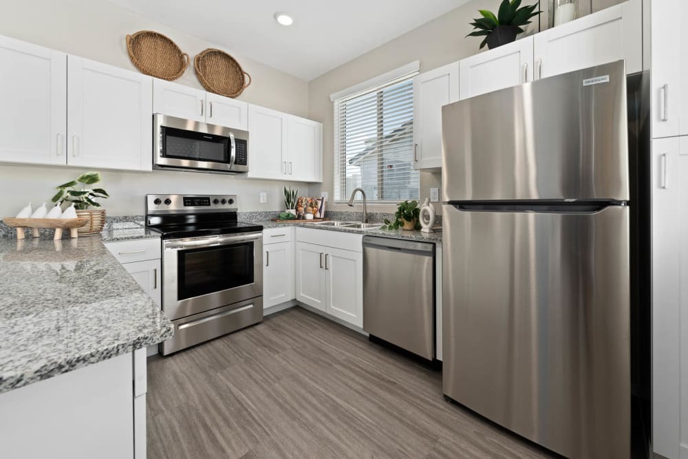 Chef-style kitchen at Cottages at McDowell in Avondale, Arizona