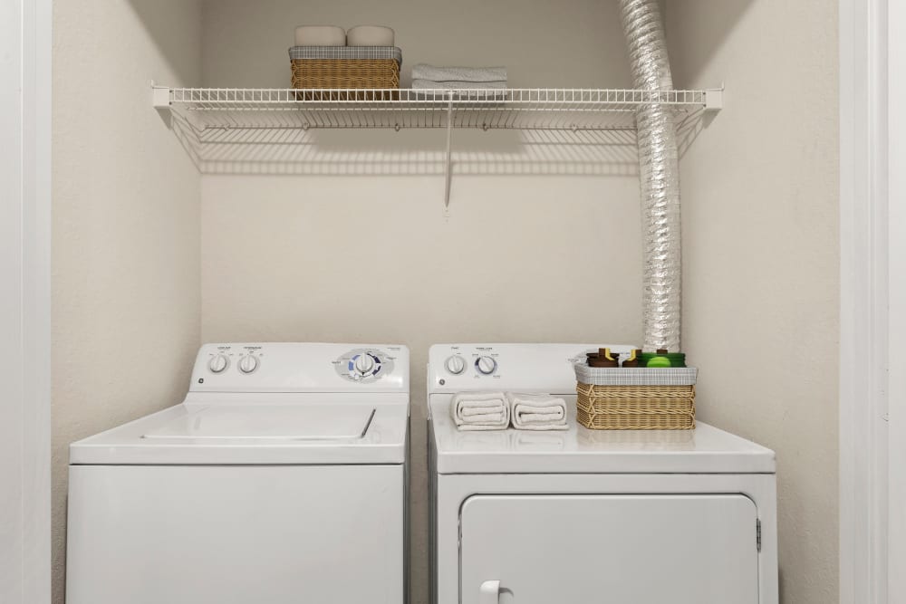 in unit washer and dryer at Harbortown Apartments in Orlando, Florida