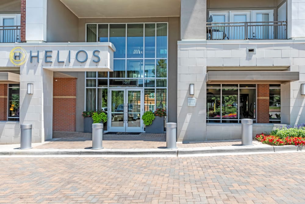 Entrance area to Helios in Englewood, Colorado