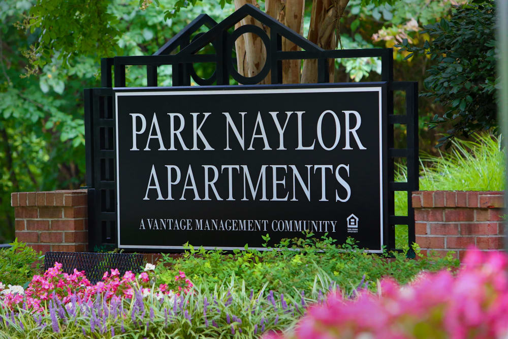 The Park Naylor Apartments signage