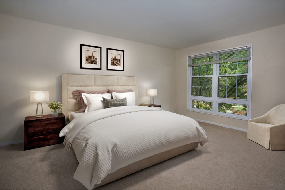 Unique bedroom at apartments in Washington