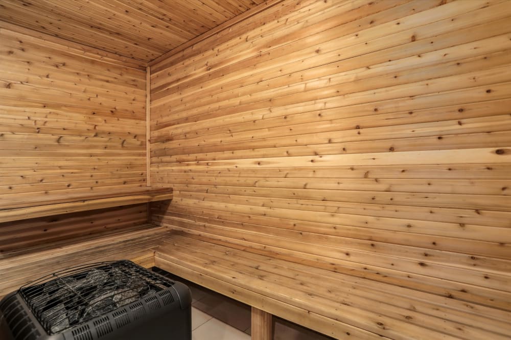 Dry sauna at Citation Club in Farmington Hills, Michigan