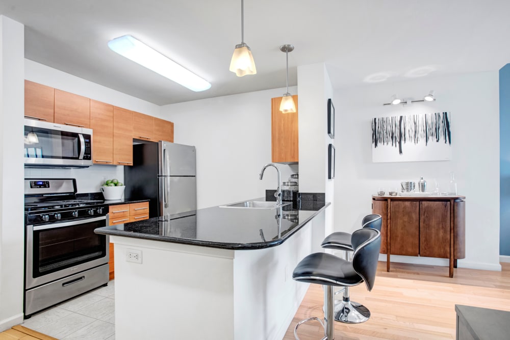 Kitchen at Apartments in New Rochelle, New York