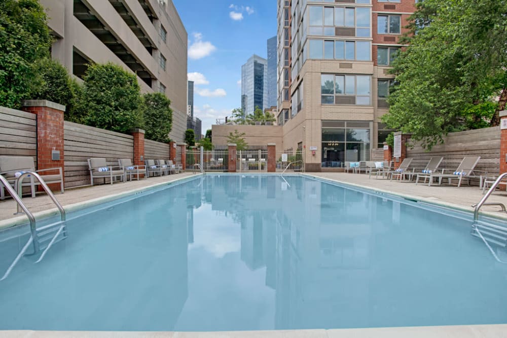 Big Pool at Apartments in New Rochelle, New York